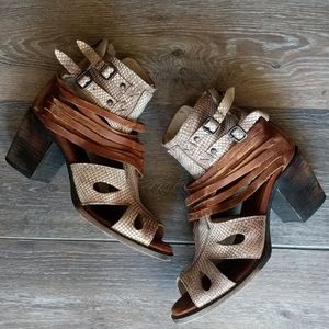 Freebird Nest Heeled Bootie Sandal